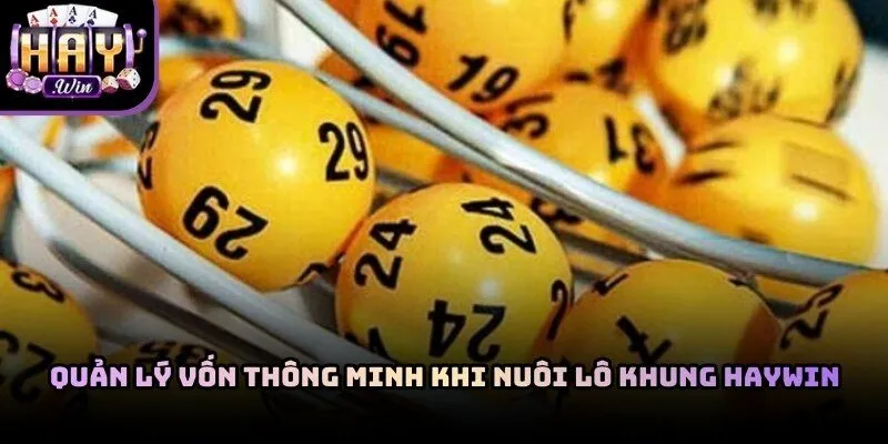 Kỹ thuật quản trị vốn khi áp dụng bí kíp nuôi khung lô Haywin