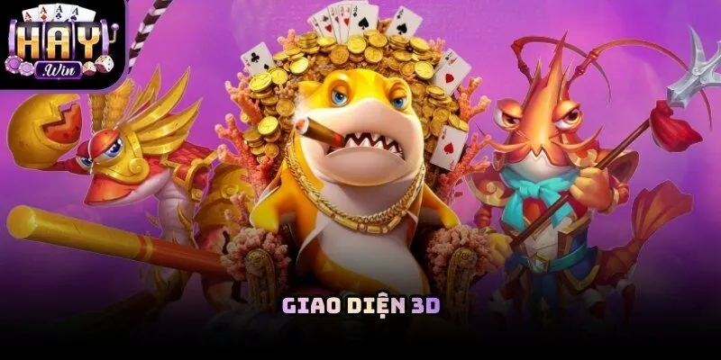 Hình ảnh sinh vật biển sắc nét trong game bắn cá Haywin